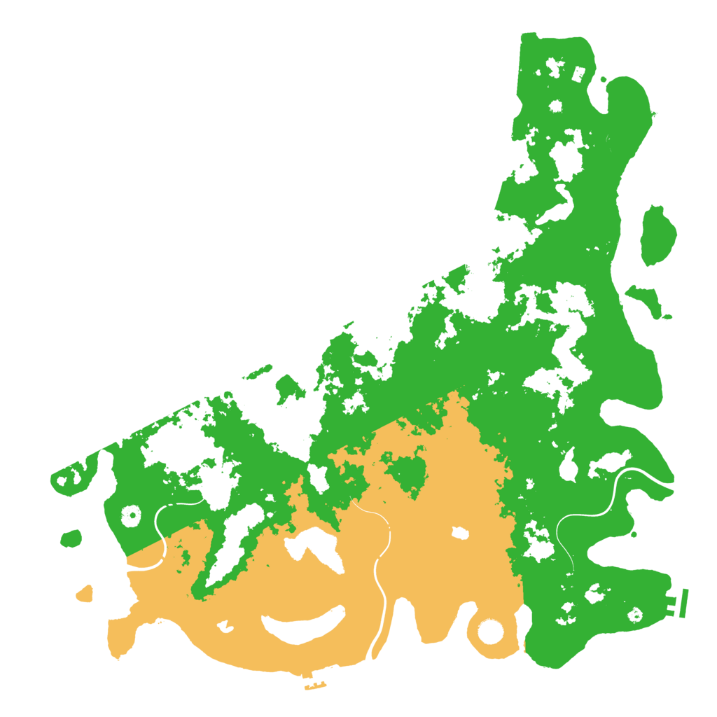 Biome Rust Map: Procedural Map, Size: 5000, Seed: 69696968