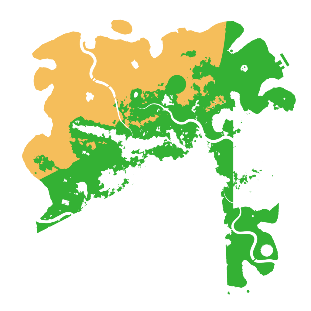 Biome Rust Map: Procedural Map, Size: 4500, Seed: 36242