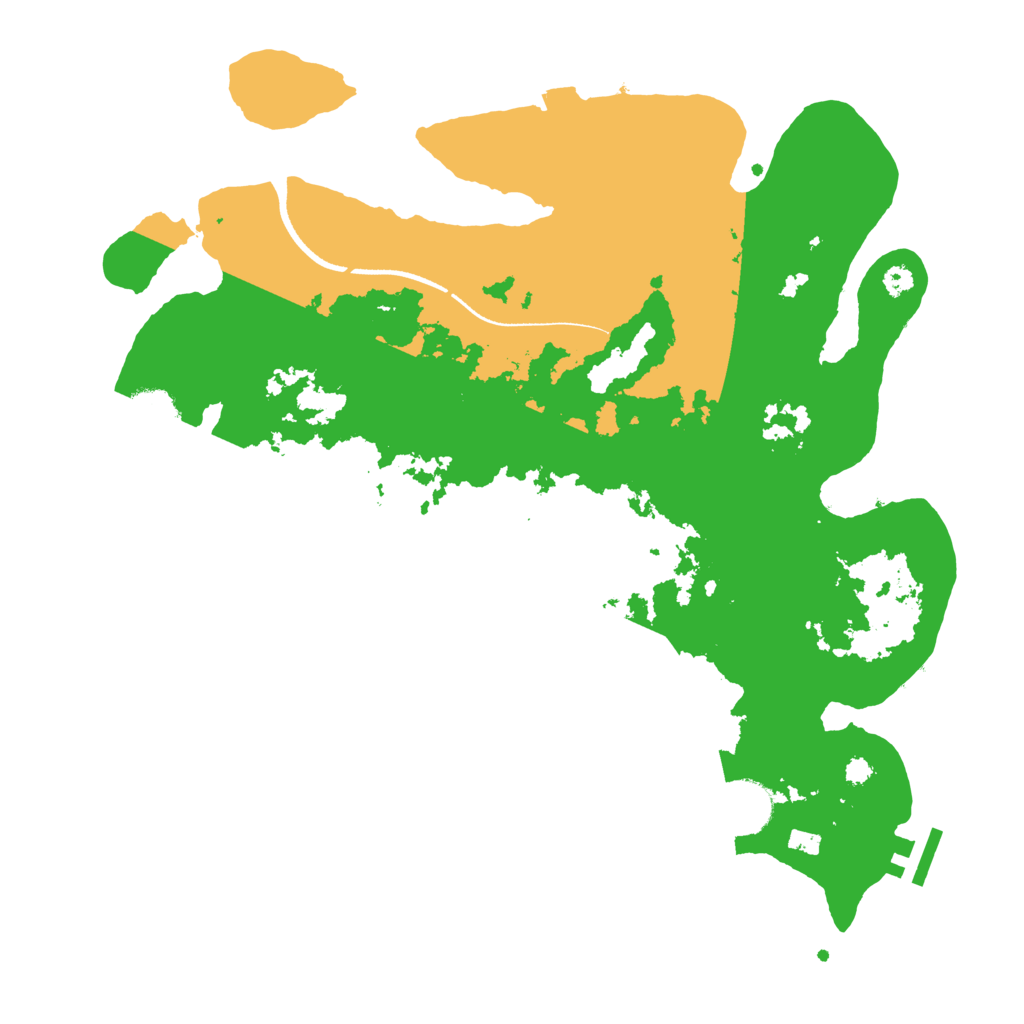 Biome Rust Map: Procedural Map, Size: 3500, Seed: 256659570