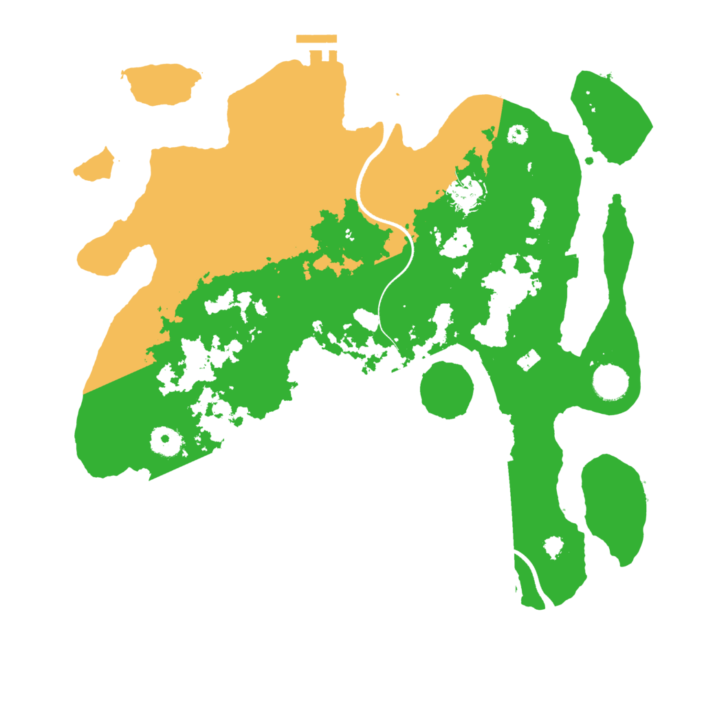 Biome Rust Map: Procedural Map, Size: 3500, Seed: 192269069