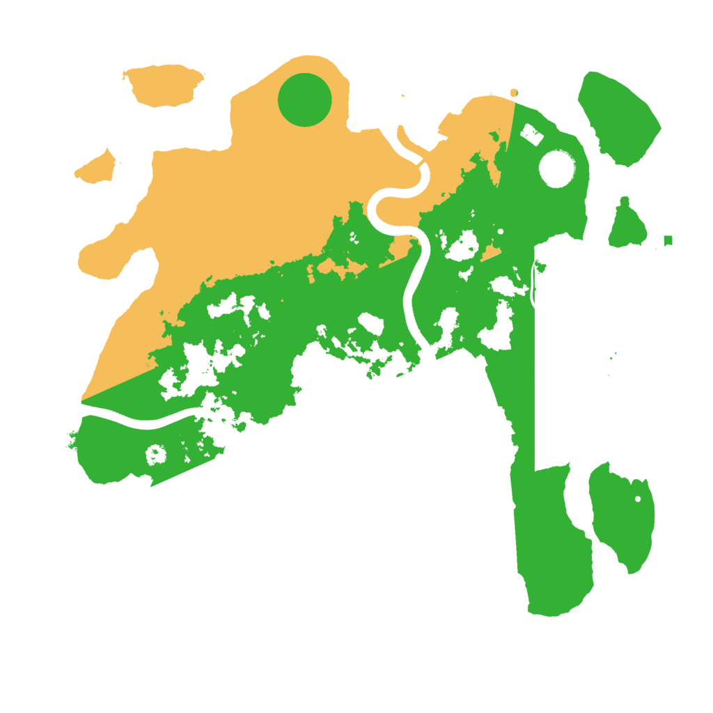Biome Rust Map: Procedural Map, Size: 3500, Seed: 192269069