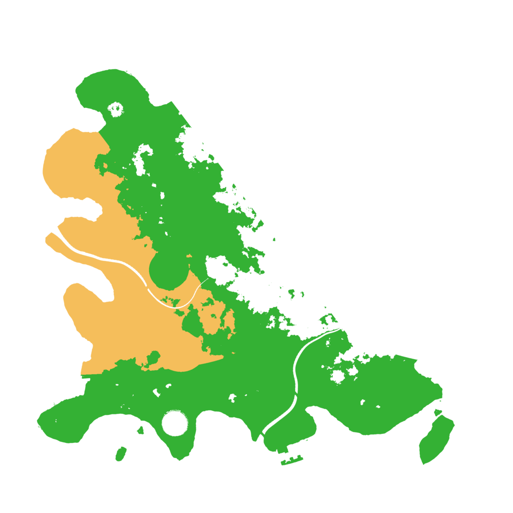 Biome Rust Map: Procedural Map, Size: 3500, Seed: 10500