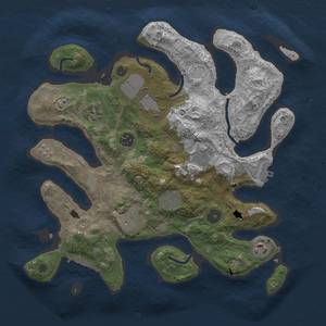 Thumbnail Rust Map: Procedural Map, Size: 3500, Seed: 10500, 16 Monuments