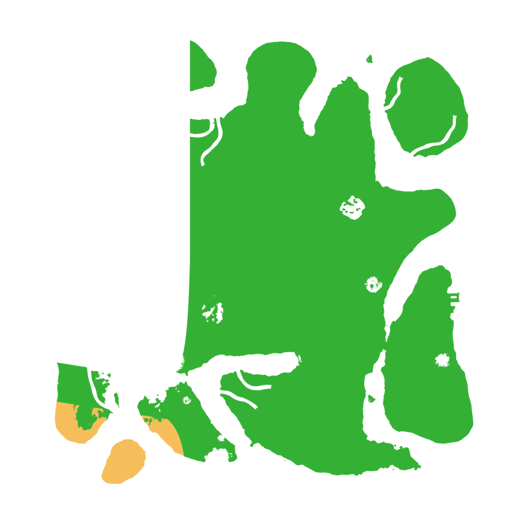 Biome Rust Map: Procedural Map, Size: 3400, Seed: 28498