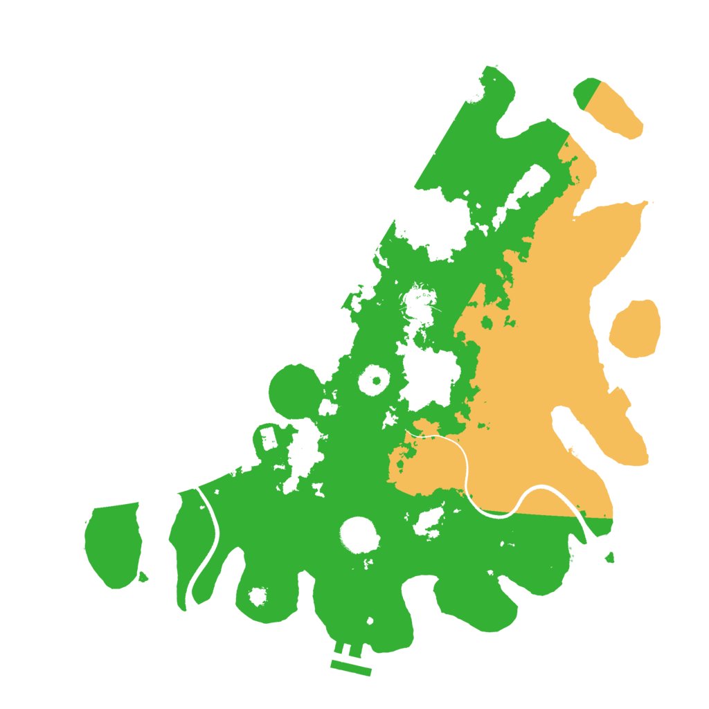 Biome Rust Map: Procedural Map, Size: 3500, Seed: 970055381