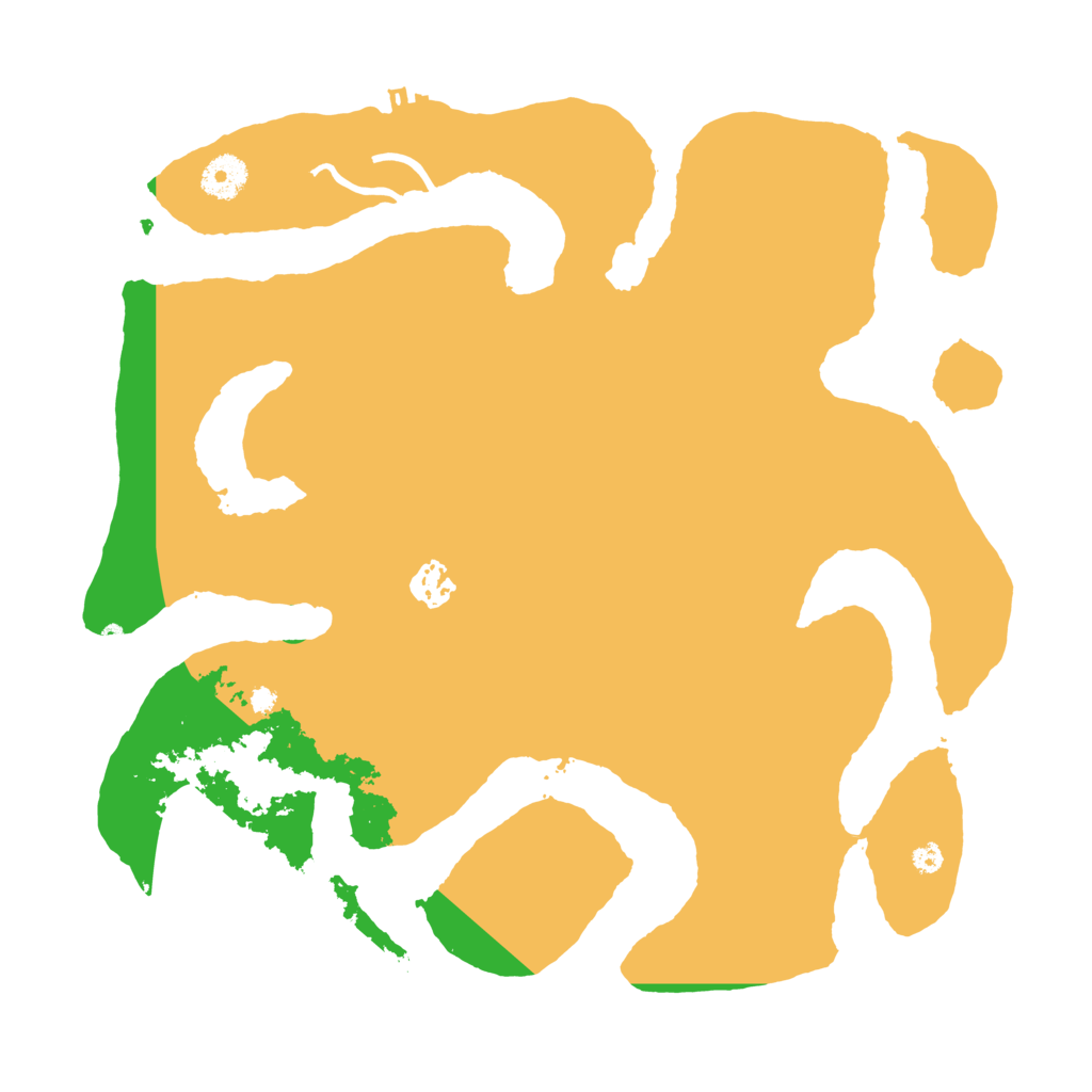 Biome Rust Map: Procedural Map, Size: 3700, Seed: 127525505