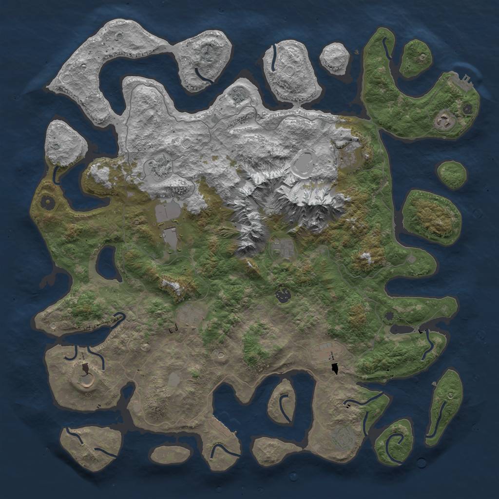 Rust Map: Procedural Map, Size: 5085, Seed: 15, 19 Monuments
