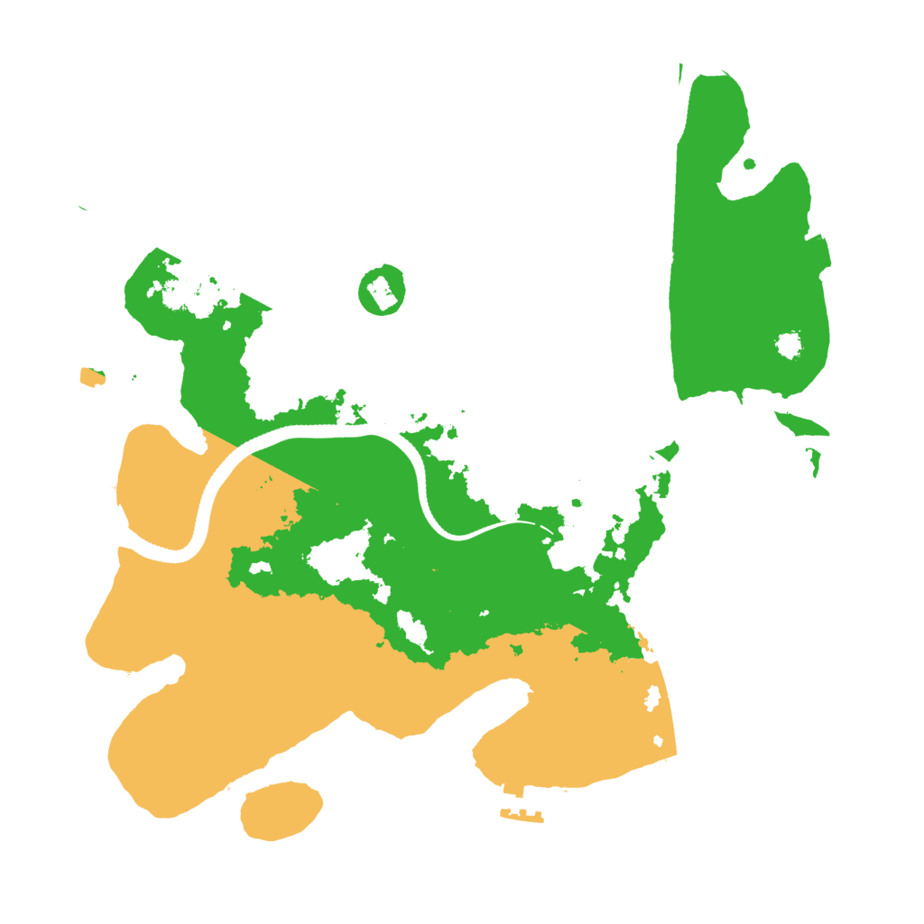 Biome Rust Map: Procedural Map, Size: 3200, Seed: 7664088