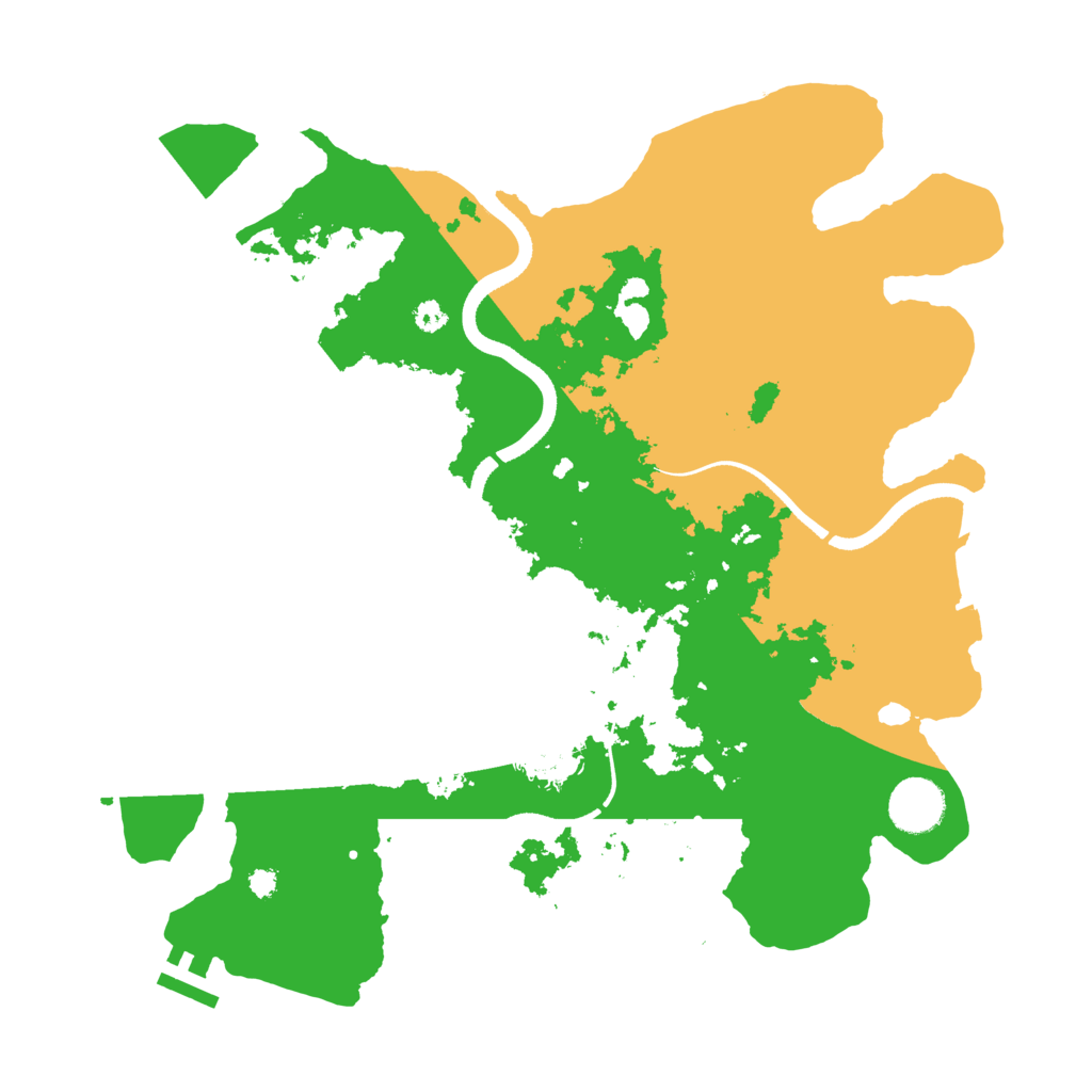 Biome Rust Map: Procedural Map, Size: 3500, Seed: 1992543557