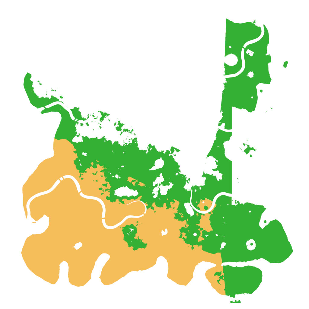Biome Rust Map: Procedural Map, Size: 4500, Seed: 429585504
