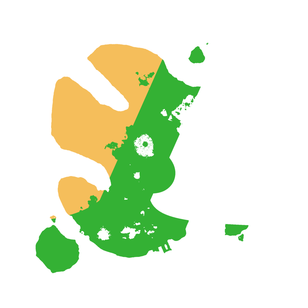 Biome Rust Map: Procedural Map, Size: 2300, Seed: 25