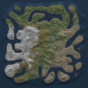 Thumbnail Rust Map: Procedural Map, Size: 4500, Seed: 50550663, 18 Monuments