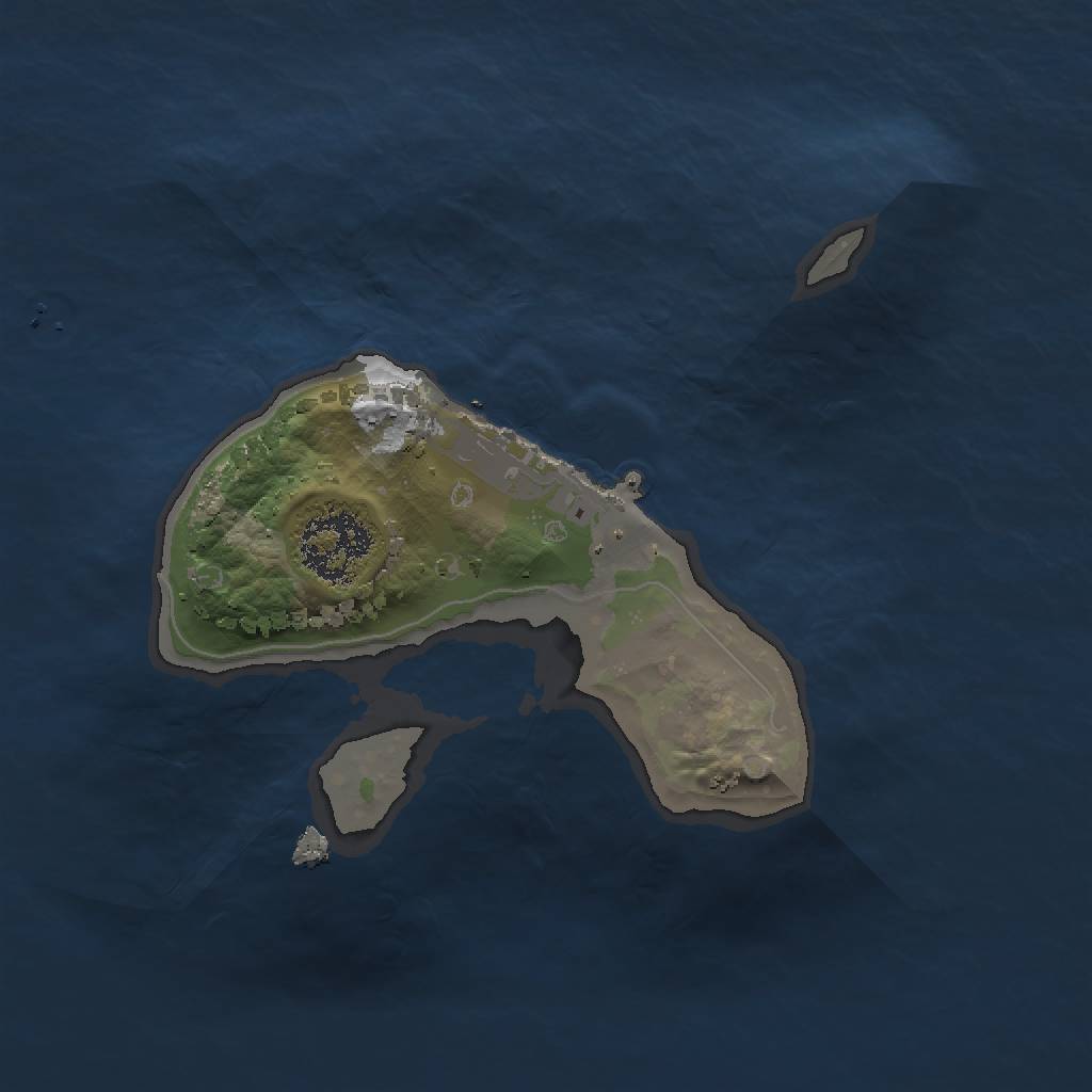 Rust Map: Procedural Map, Size: 1500, Seed: 735195507, 5 Monuments