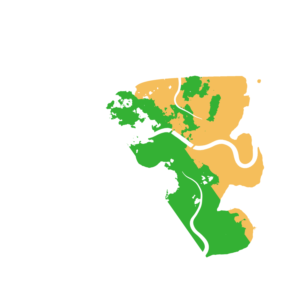 Biome Rust Map: Procedural Map, Size: 3200, Seed: 146555093