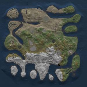 Thumbnail Rust Map: Procedural Map, Size: 3850, Seed: 1614927875, 18 Monuments