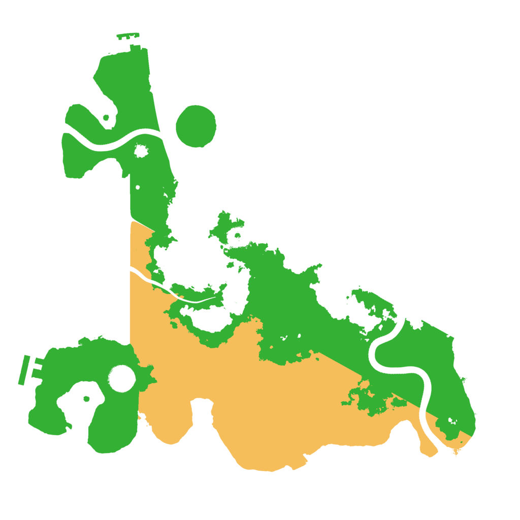 Biome Rust Map: Procedural Map, Size: 3500, Seed: 316264611
