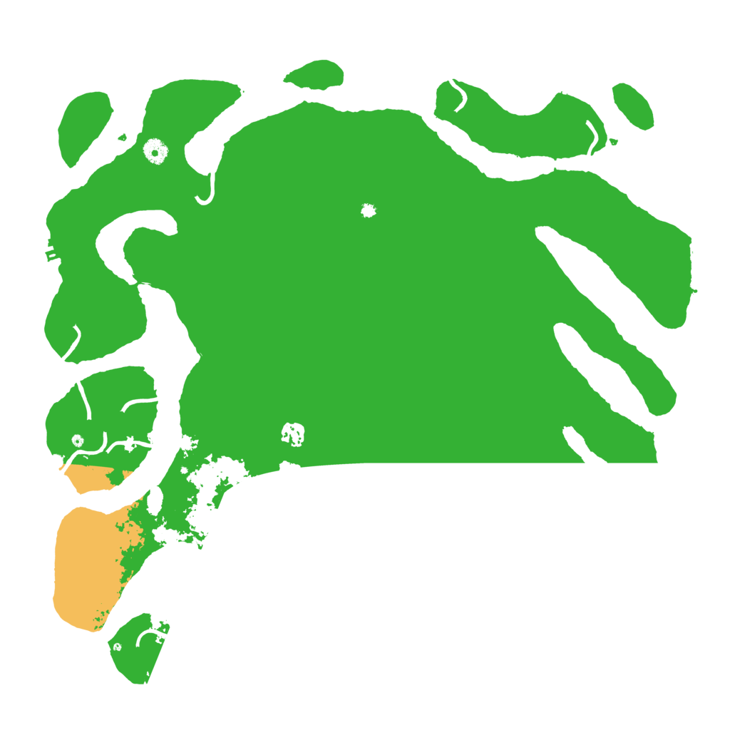 Biome Rust Map: Procedural Map, Size: 4500, Seed: 3543576