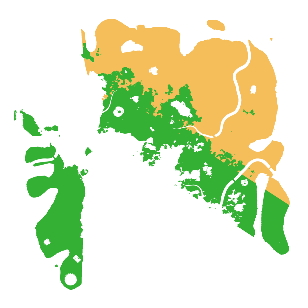 Biome Rust Map: Procedural Map, Size: 4500, Seed: 1268225866