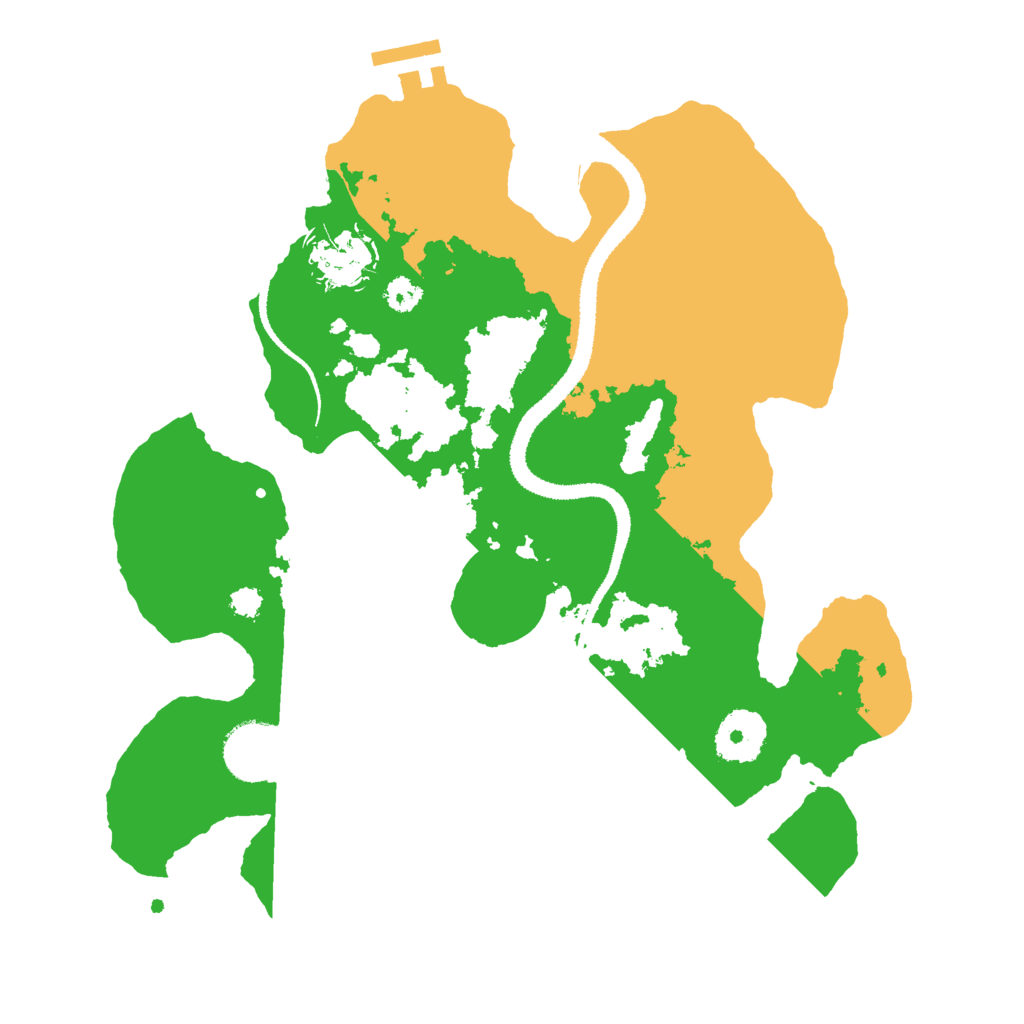 Biome Rust Map: Procedural Map, Size: 3000, Seed: 647625