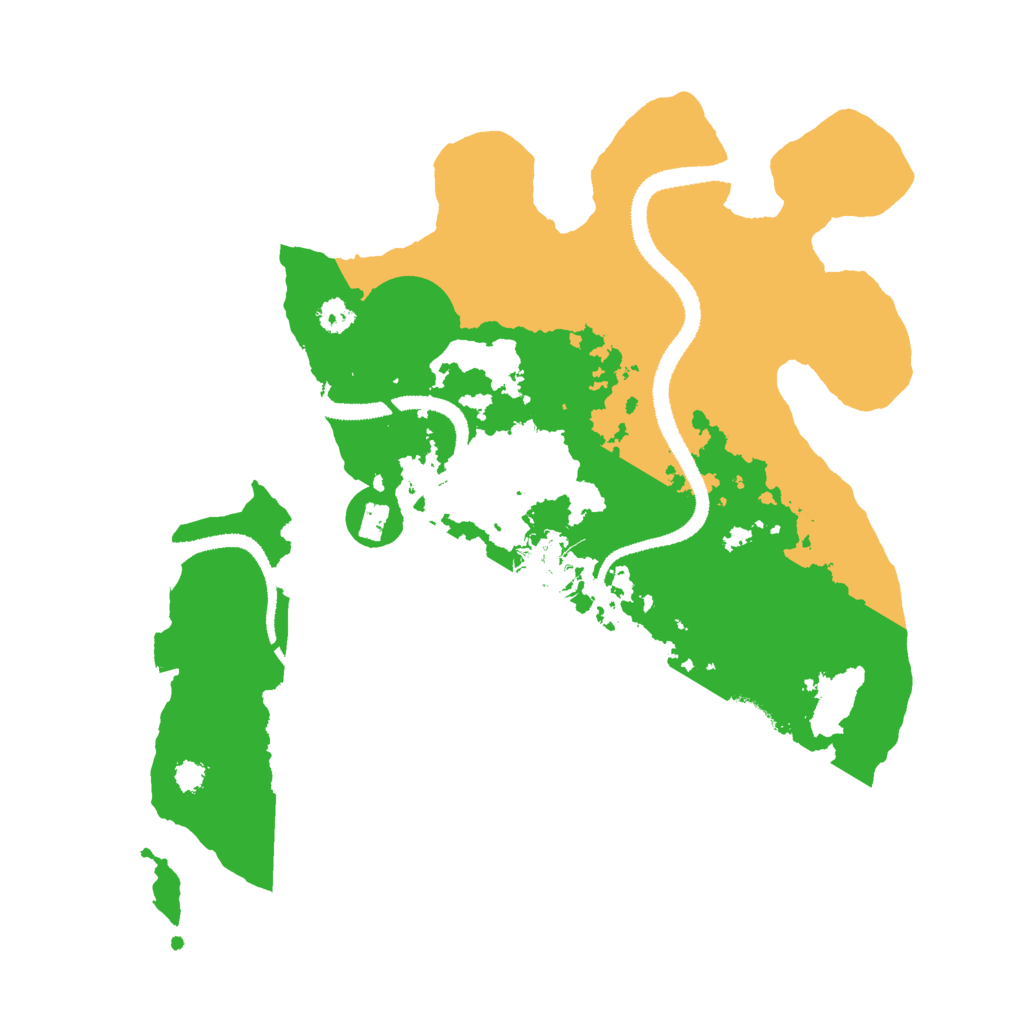 Biome Rust Map: Procedural Map, Size: 3000, Seed: 884860