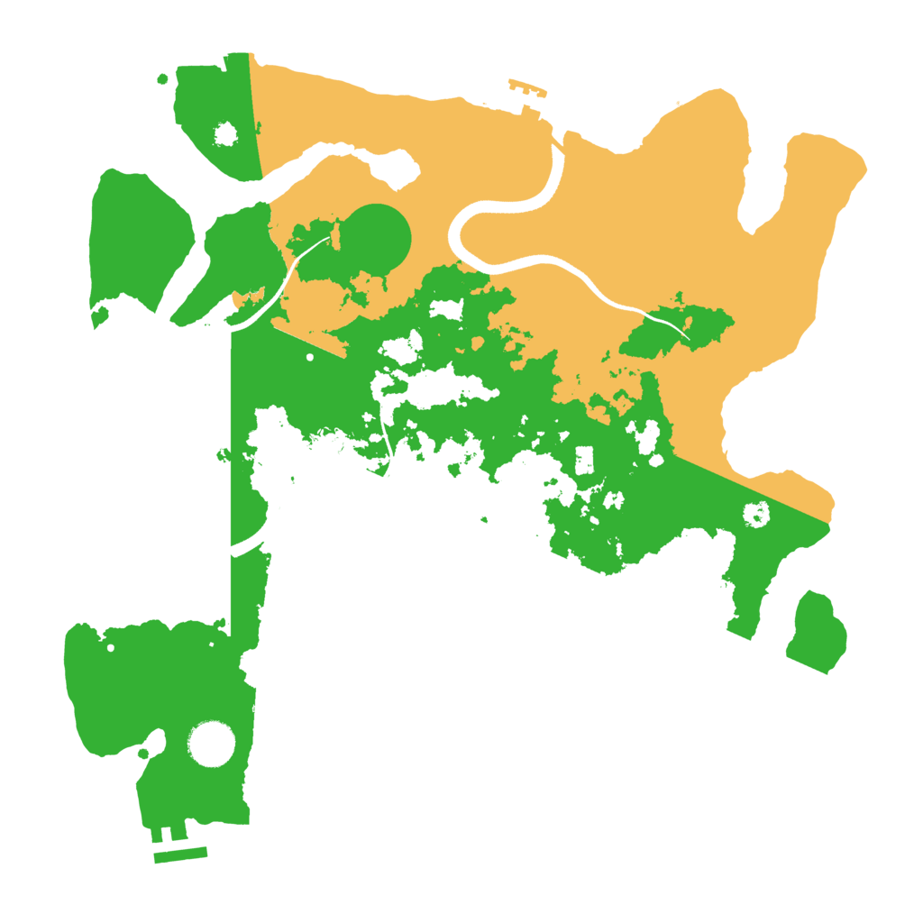Biome Rust Map: Procedural Map, Size: 3500, Seed: 1188953