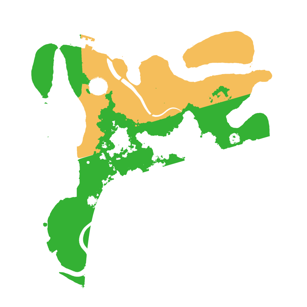 Biome Rust Map: Procedural Map, Size: 3000, Seed: 391653
