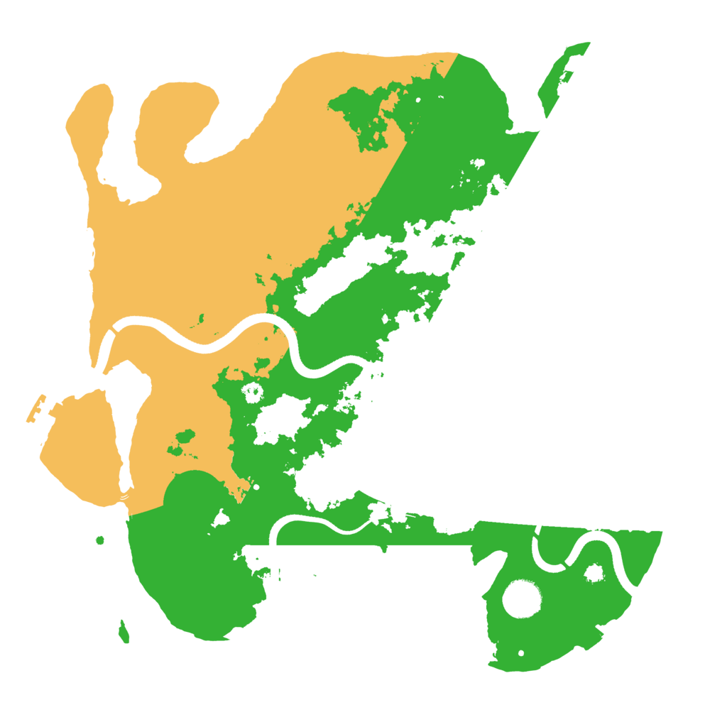 Biome Rust Map: Procedural Map, Size: 3500, Seed: 1757937915
