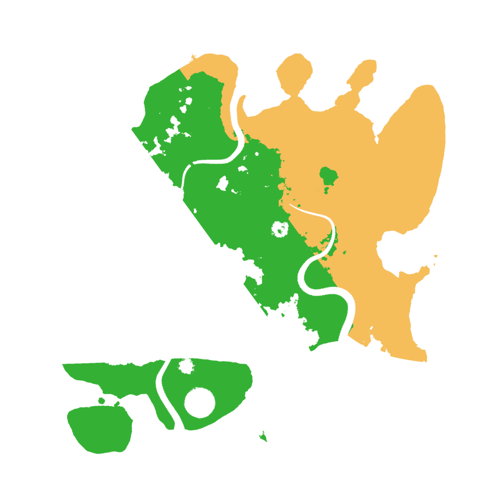 Biome Rust Map: Procedural Map, Size: 3000, Seed: 970721
