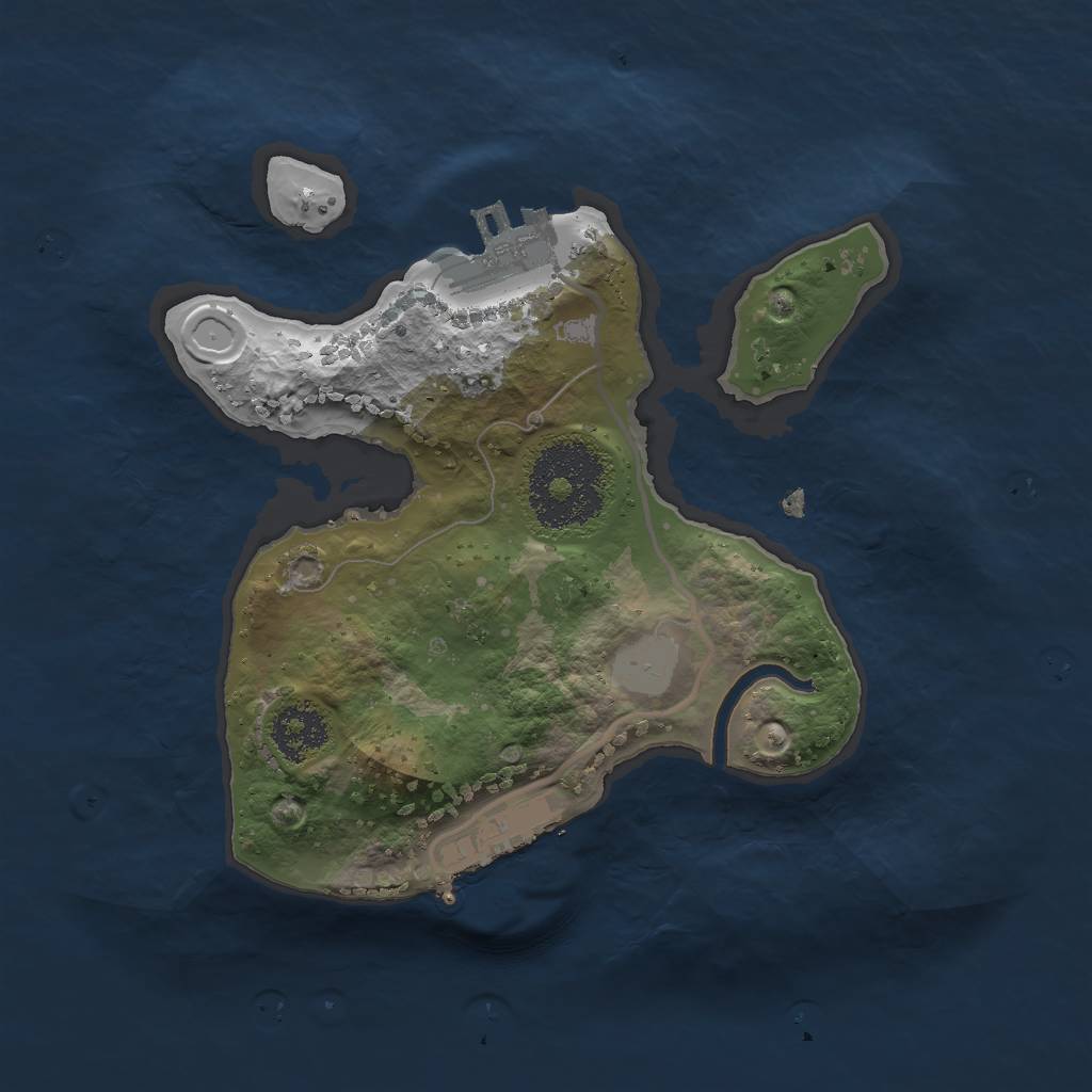Rust Map: Procedural Map, Size: 2000, Seed: 412313, 7 Monuments