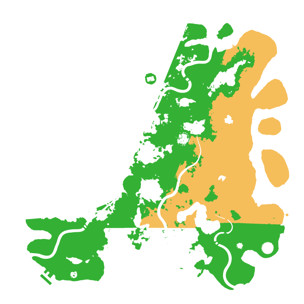 Biome Rust Map: Procedural Map, Size: 4500, Seed: 27733210