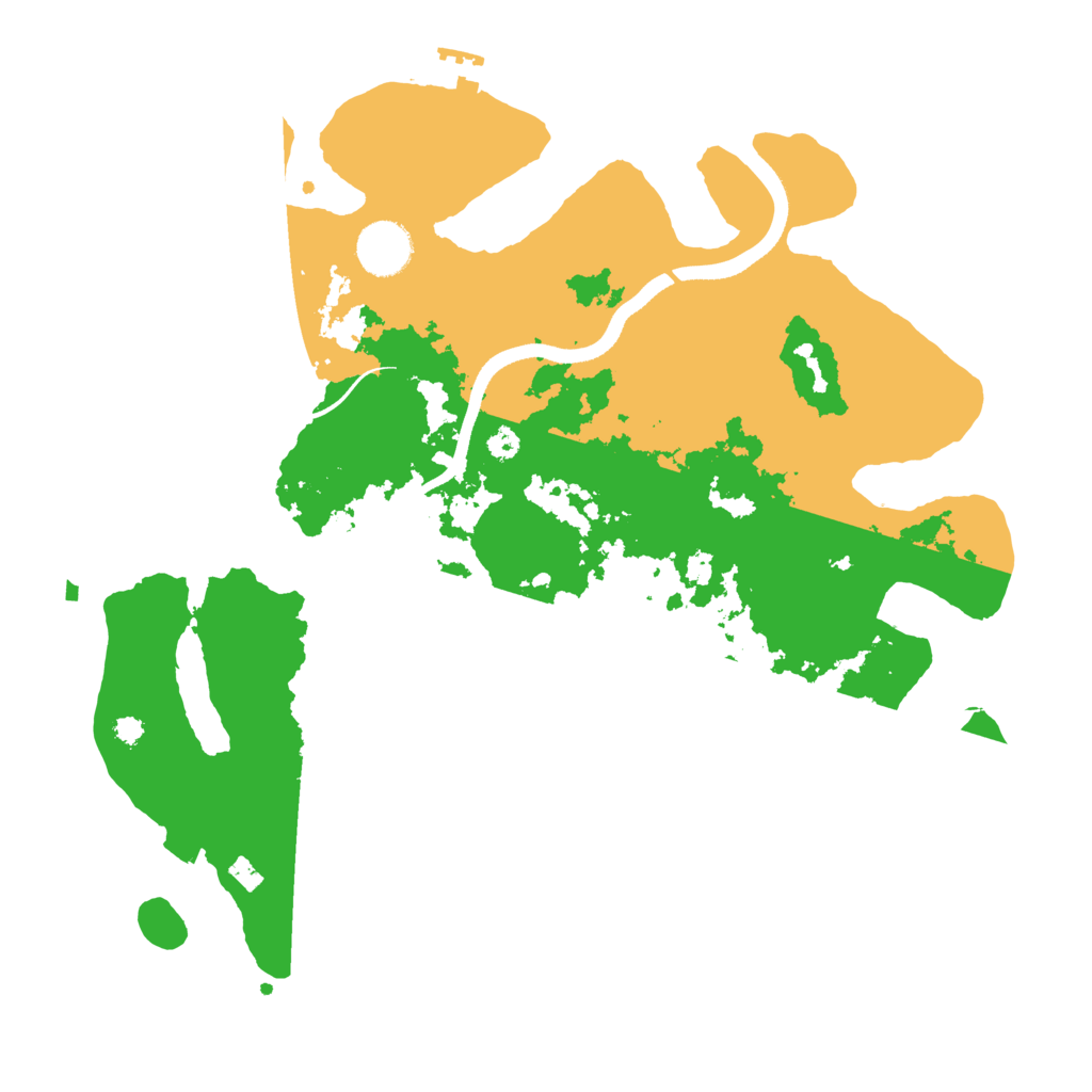 Biome Rust Map: Procedural Map, Size: 3500, Seed: 69746