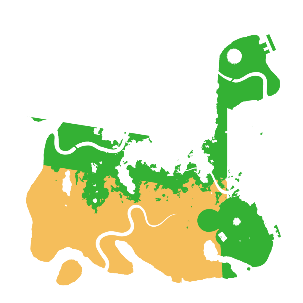 Biome Rust Map: Procedural Map, Size: 3567, Seed: 28498