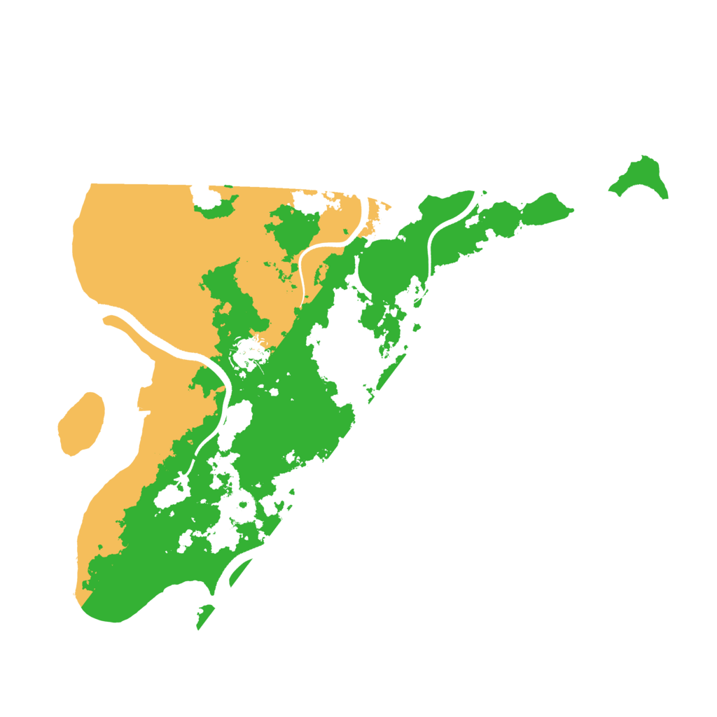 Biome Rust Map: Procedural Map, Size: 3500, Seed: 1951377