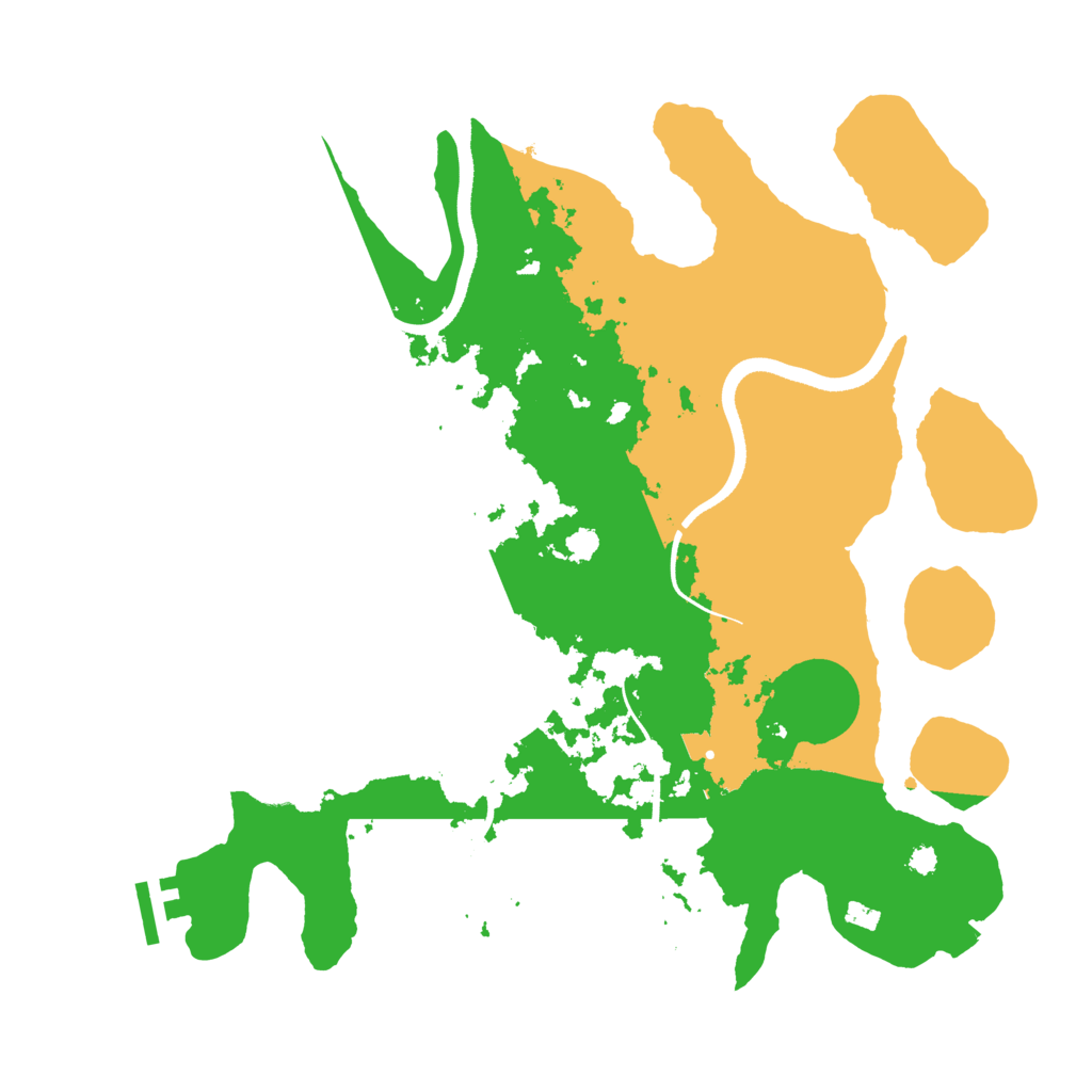 Biome Rust Map: Procedural Map, Size: 3500, Seed: 1874216500