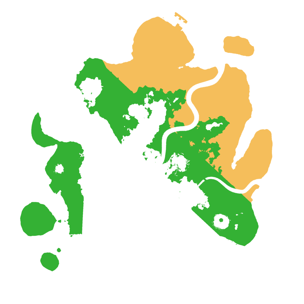 Biome Rust Map: Procedural Map, Size: 3000, Seed: 423366