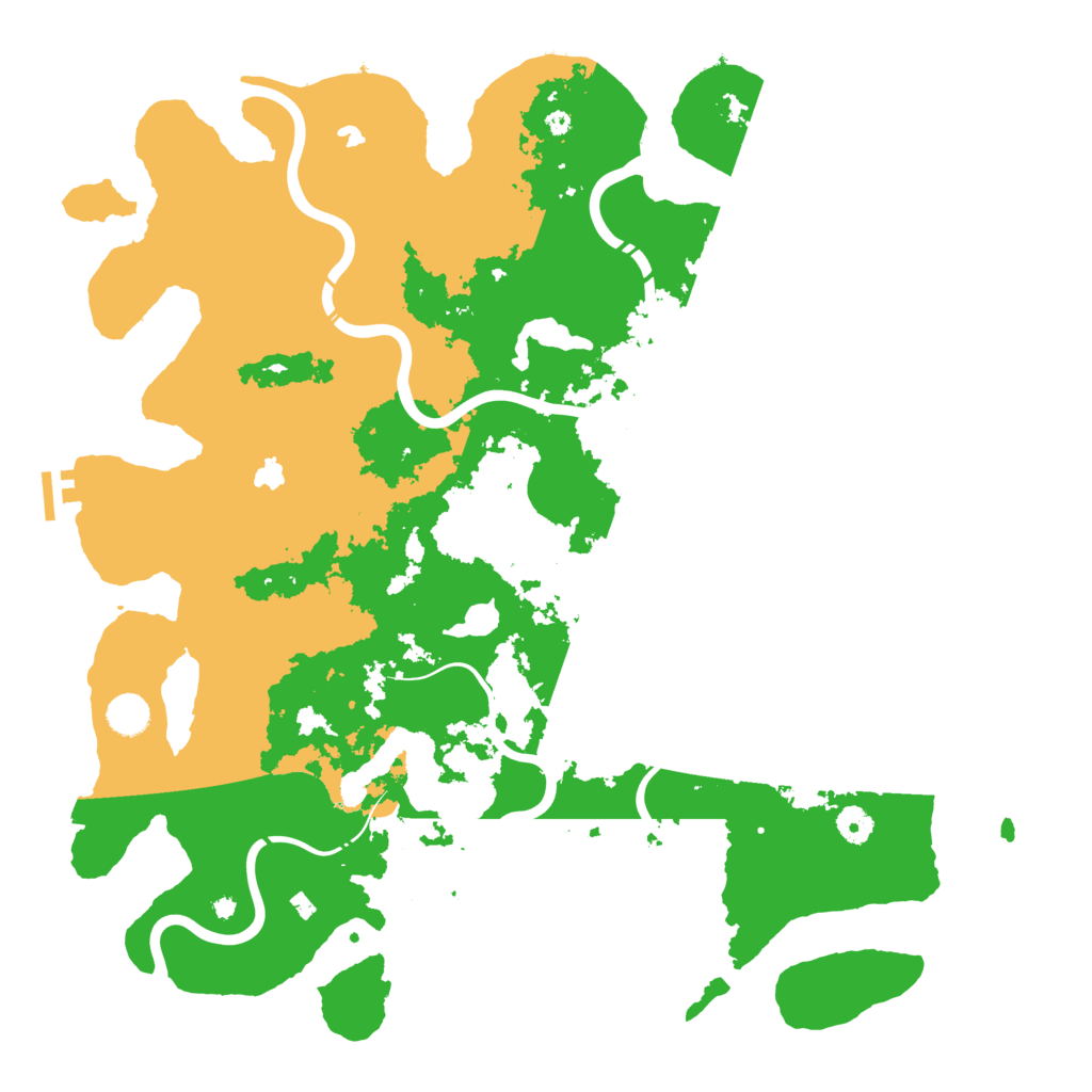Biome Rust Map: Procedural Map, Size: 4500, Seed: 45623