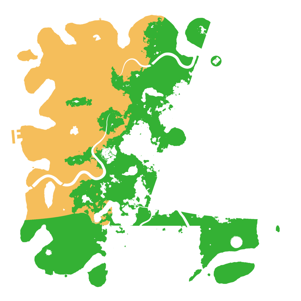 Biome Rust Map: Procedural Map, Size: 4500, Seed: 45623