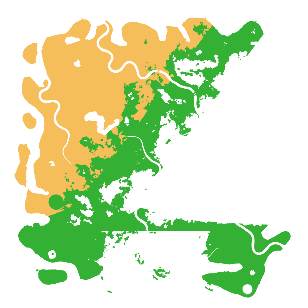 Biome Rust Map: Procedural Map, Size: 5500, Seed: 2222