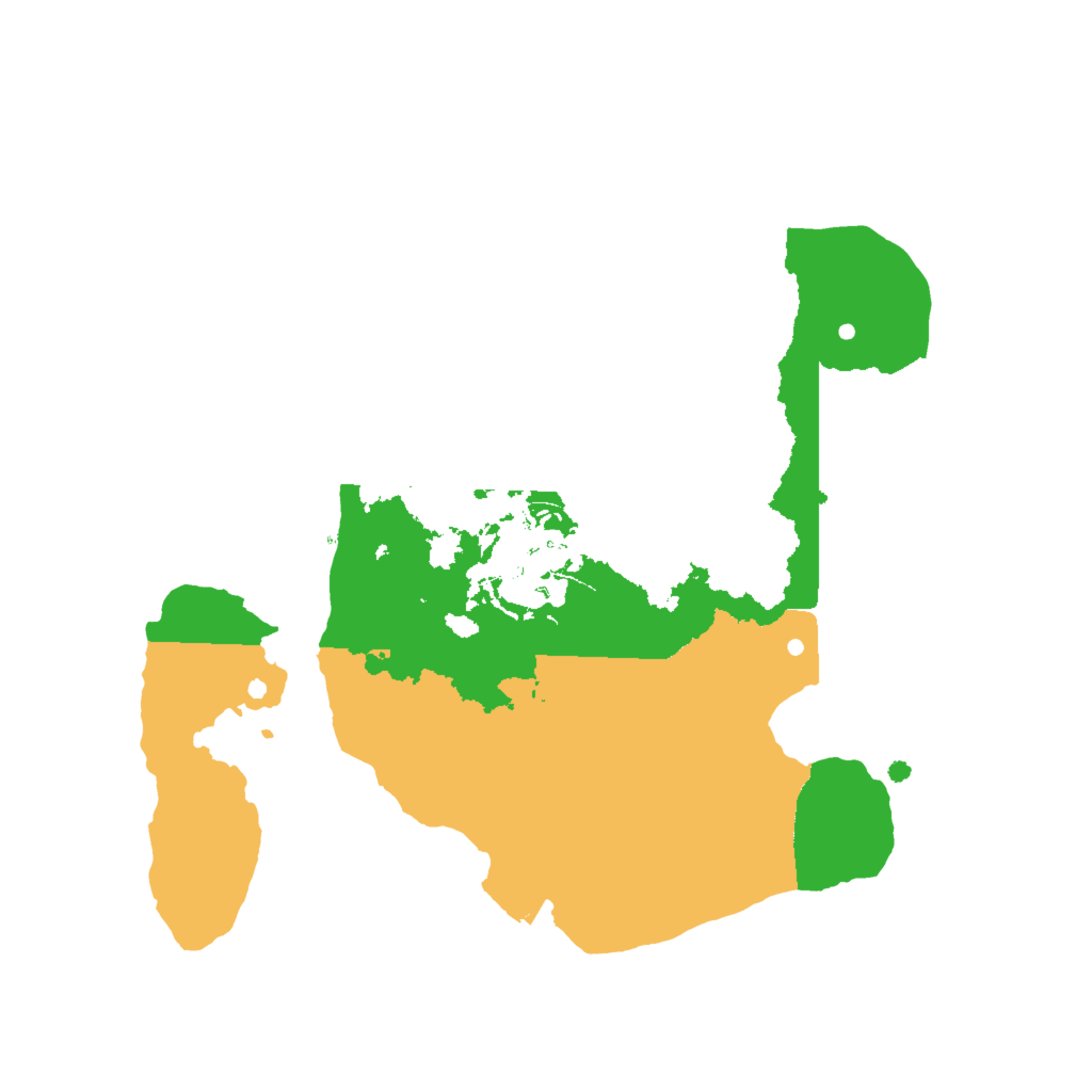 Biome Rust Map: Procedural Map, Size: 2000, Seed: 155814121
