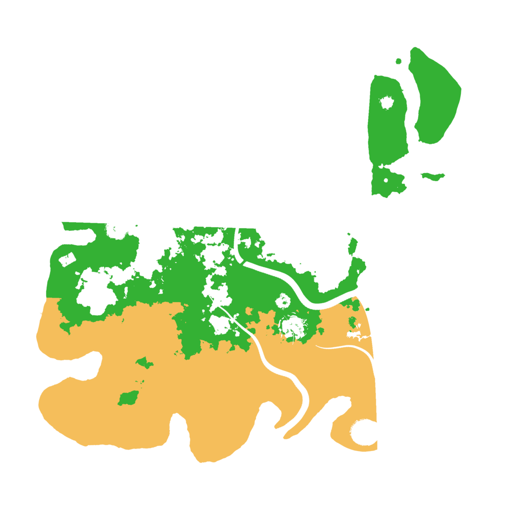 Biome Rust Map: Procedural Map, Size: 3500, Seed: 74858585