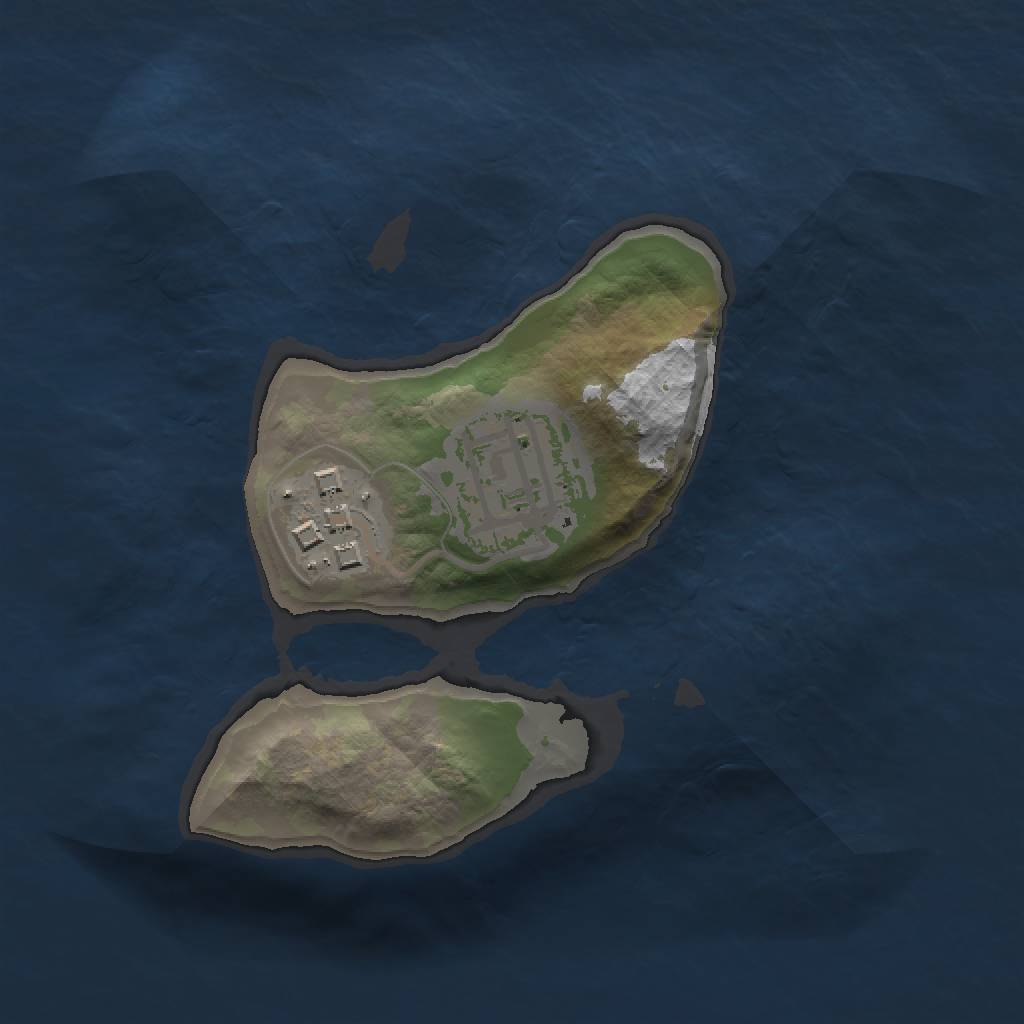Rust Map: Barren, Size: 1500, Seed: 512831238, 4 Monuments
