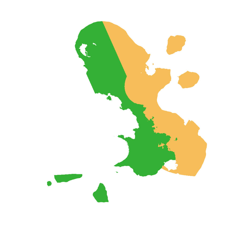 Biome Rust Map: Procedural Map, Size: 2000, Seed: 524