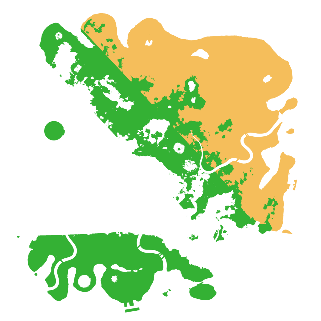 Biome Rust Map: Procedural Map, Size: 4500, Seed: 14527