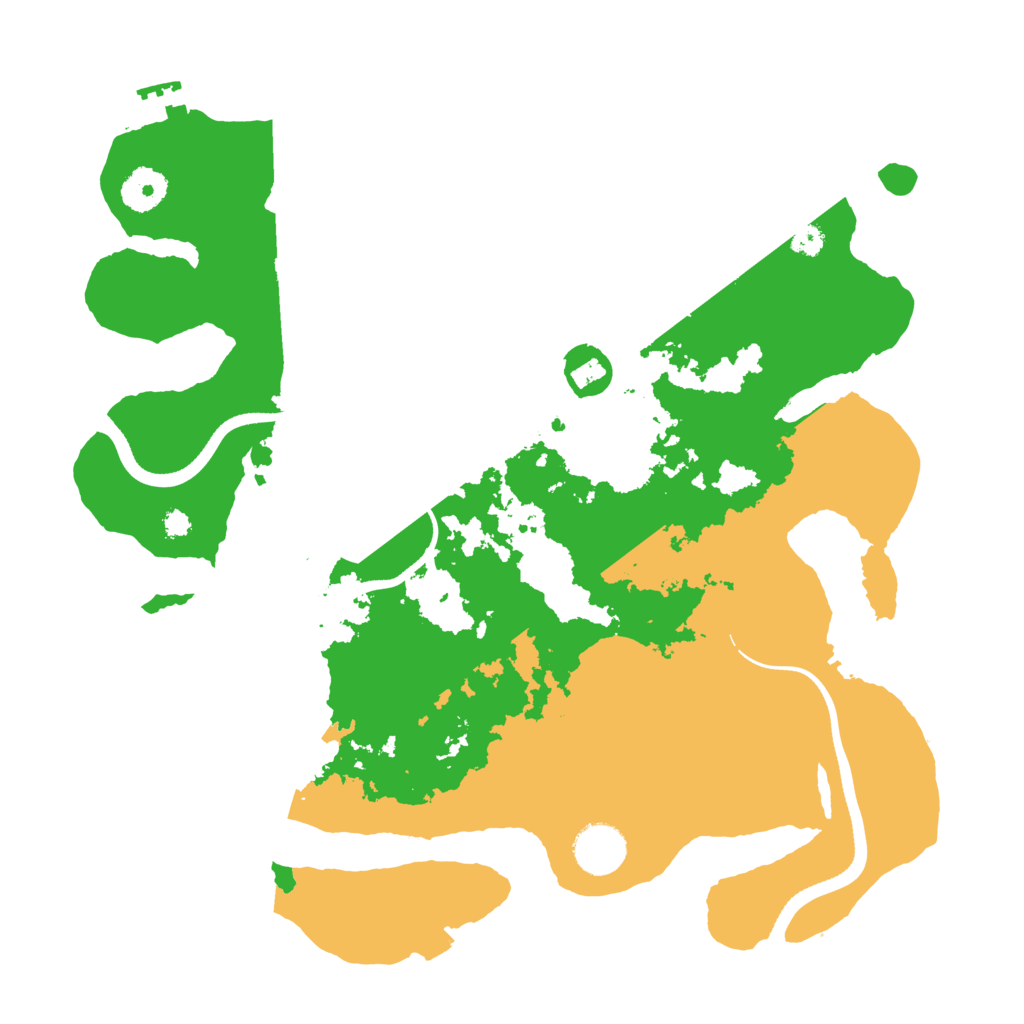 Biome Rust Map: Procedural Map, Size: 3500, Seed: 1107224718
