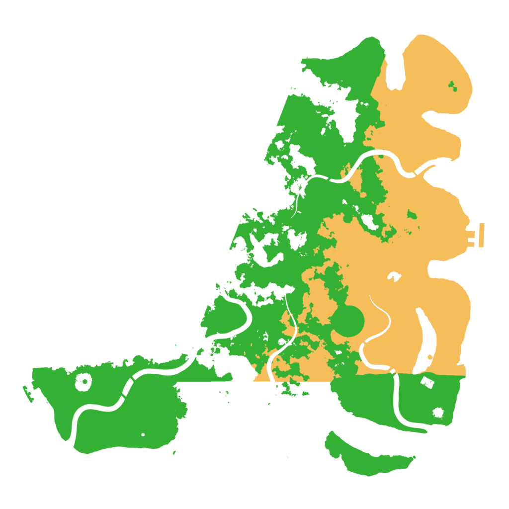 Biome Rust Map: Procedural Map, Size: 4250, Seed: 2862