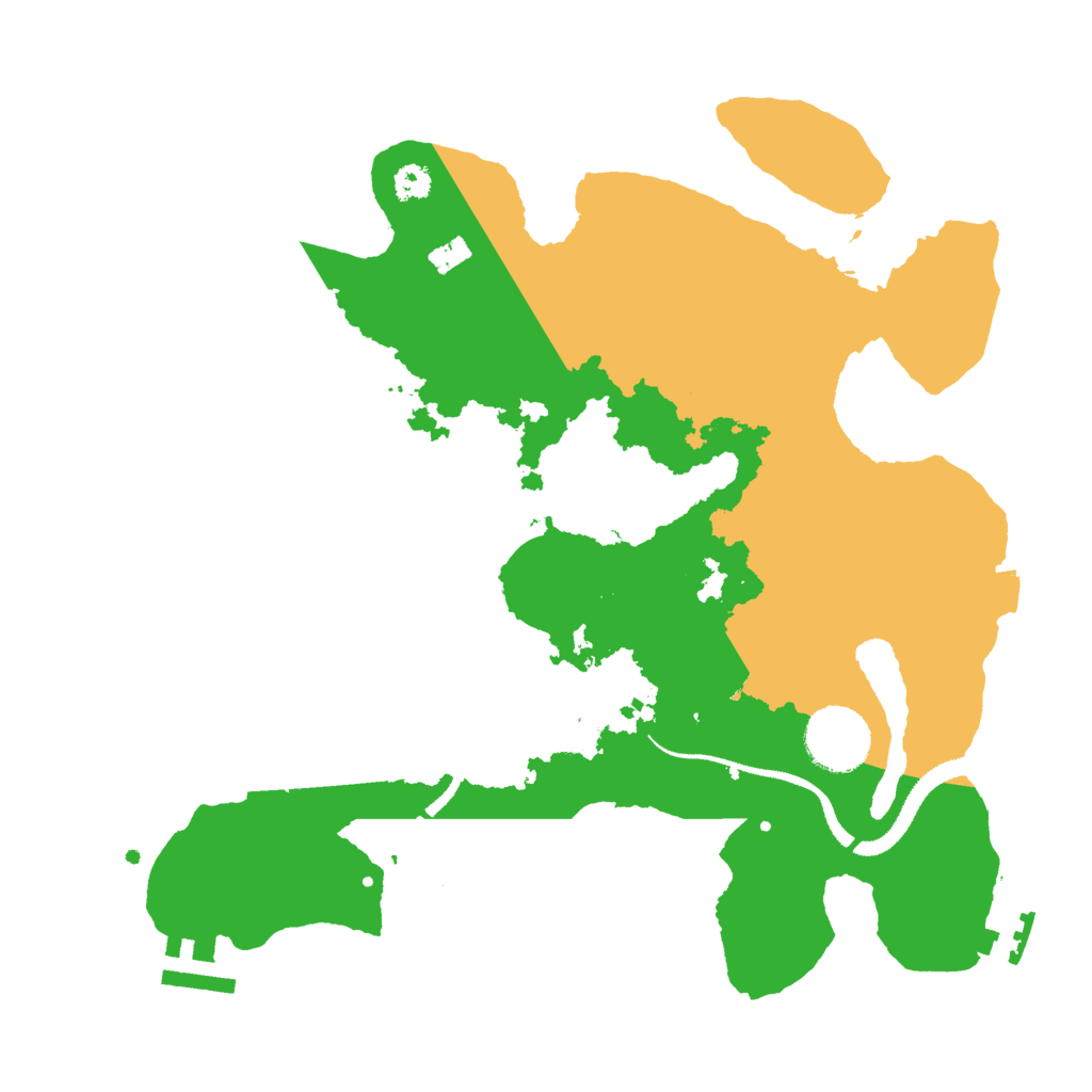 Biome Rust Map: Procedural Map, Size: 3000, Seed: 140699141