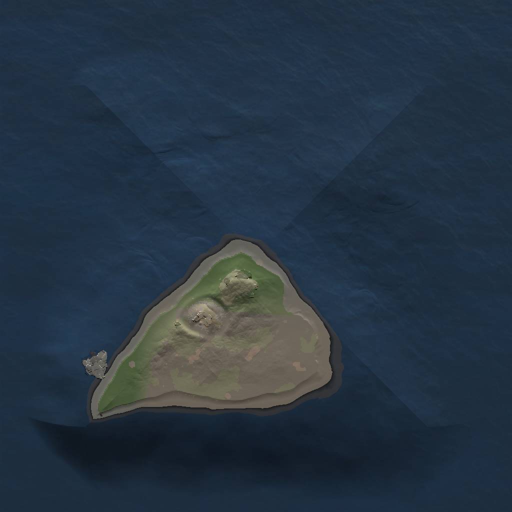 Rust Map: Procedural Map, Size: 1000, Seed: 600, 3 Monuments