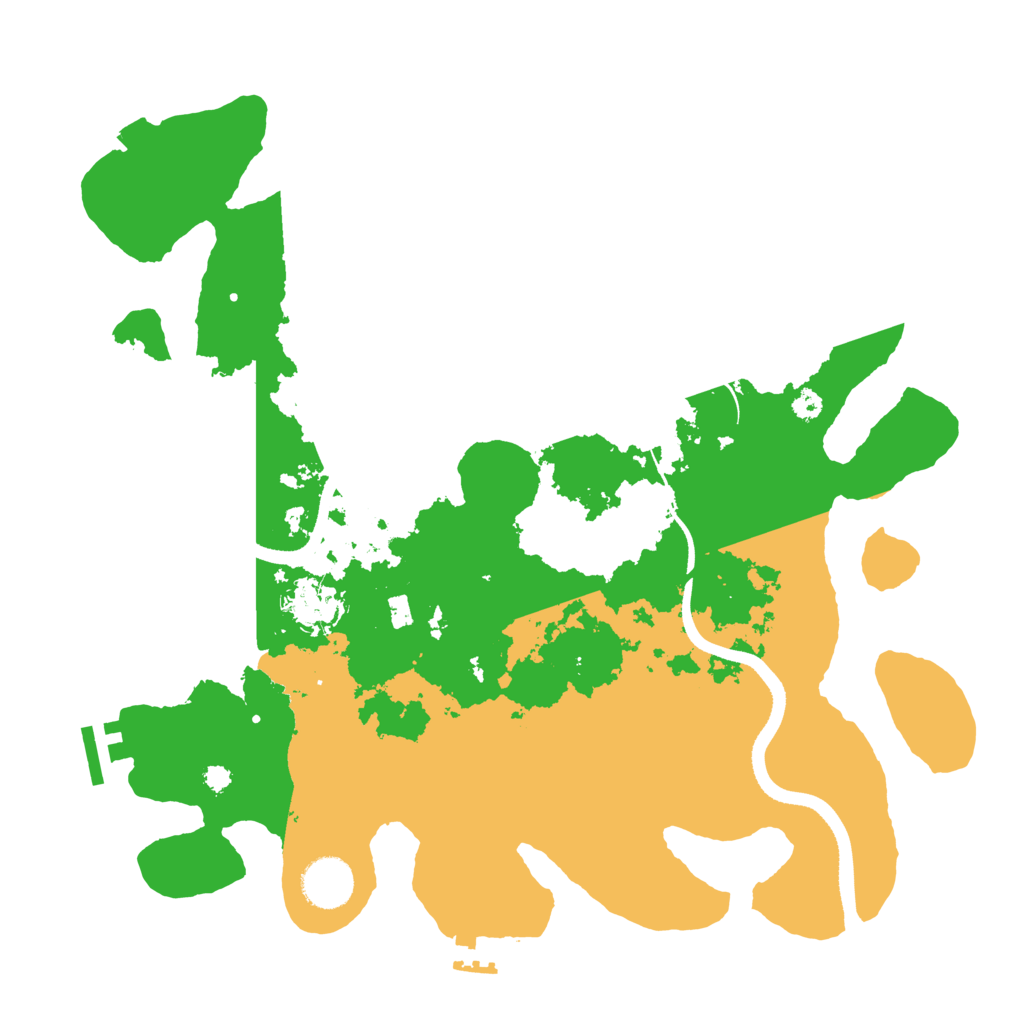 Biome Rust Map: Procedural Map, Size: 3500, Seed: 51534596