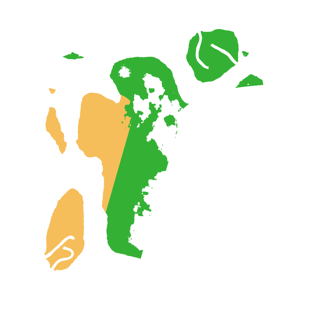 Biome Rust Map: Procedural Map, Size: 2500, Seed: 16006