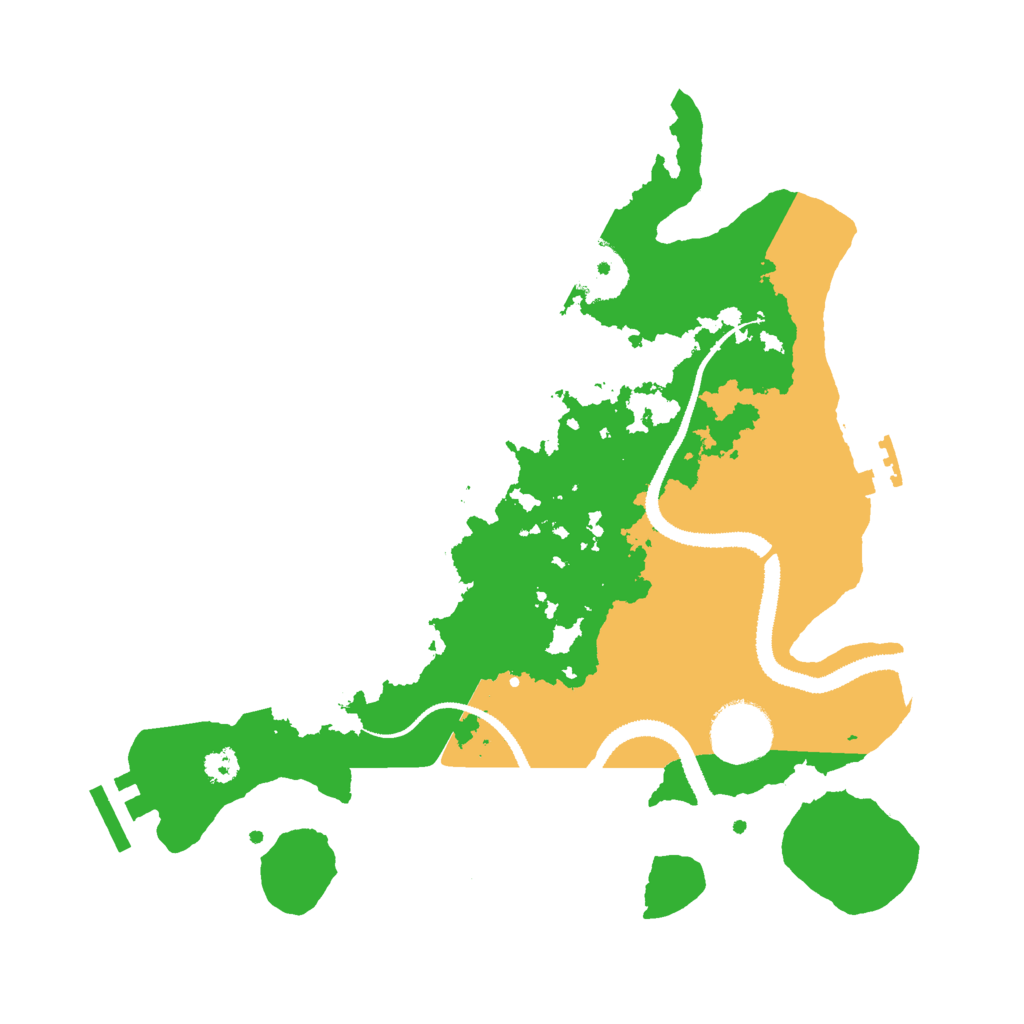 Biome Rust Map: Procedural Map, Size: 3000, Seed: 1000015